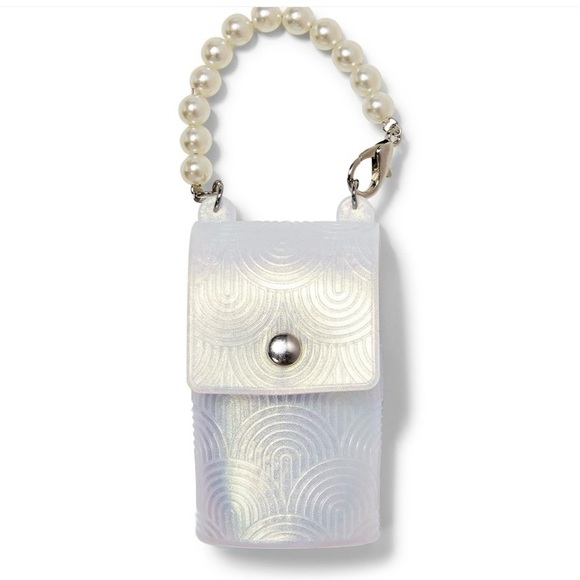 🆕🤍 BATH & BODY WORKS PEARL SNAPCASE POCKETBAC HOLDER. BRAND NEW WITH TAGS! - Picture 1 of 3